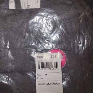 Pants Uniform Place Girls Dark Heather Gray NEW in Sealed Package
